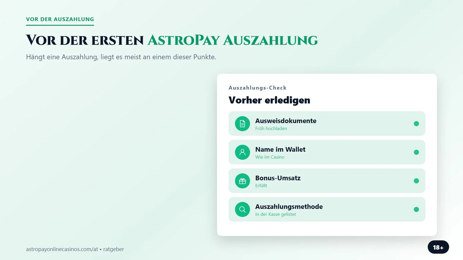 online casino astropay: Check vor der ersten Auszahlung