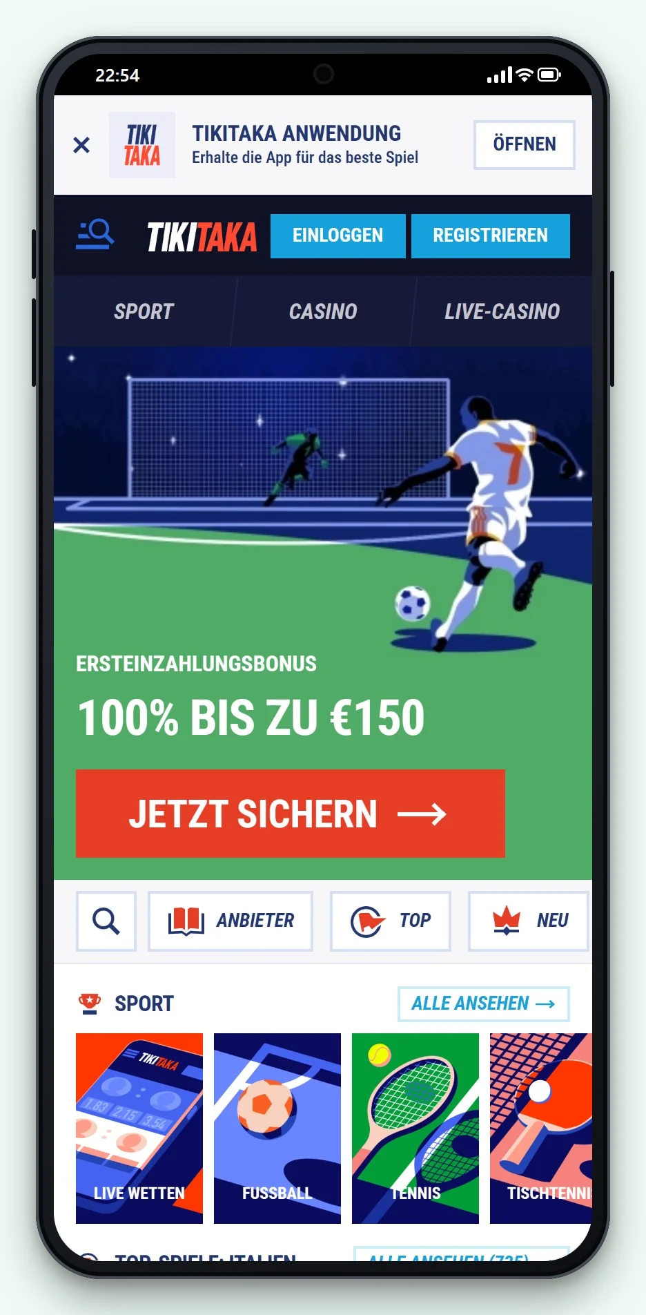 online casino astropay: TikiTaka mobile Version, Lobby