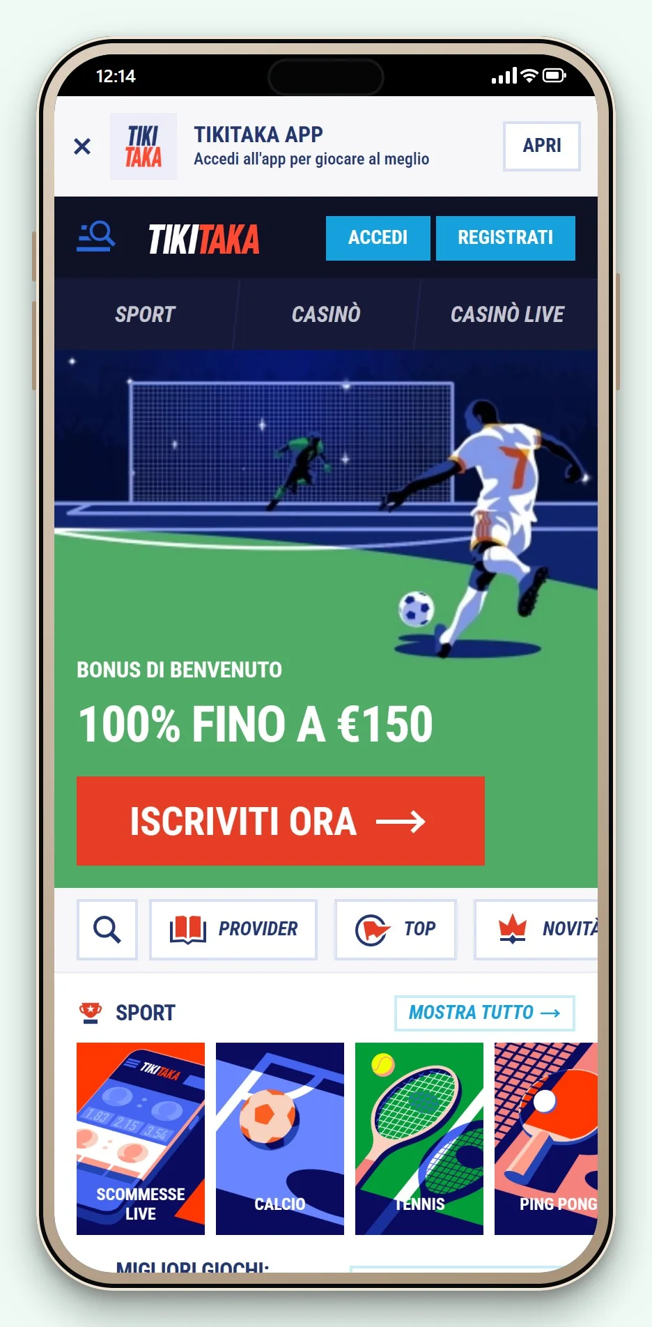 casino con astropay: TikiTaka versione mobile, la lobby
